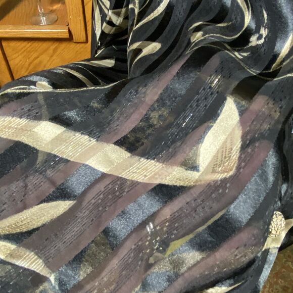 Red Hot Plus Sz 20W Black Tan Floral Button-Front 2-Piece Tank Sheer Blouse Work - Picture 3 of 10